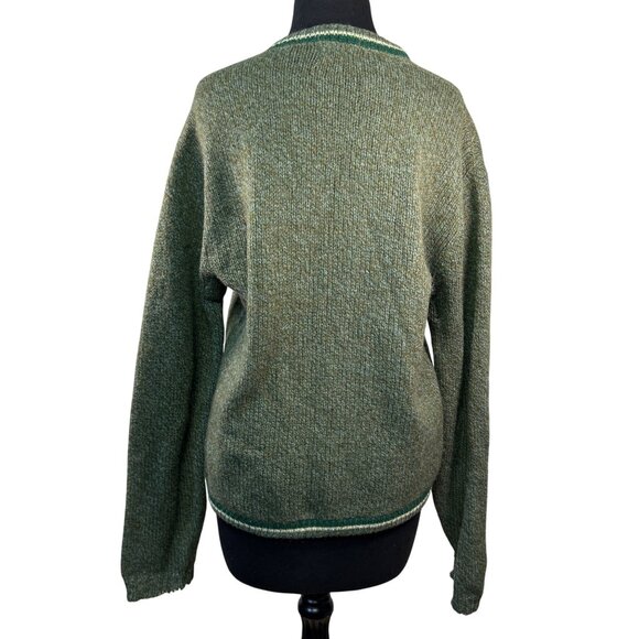 Vintage Indian Brand Size Large Wool & Mohair Womens Cardigan Sweater With Zippe - Picture 6 of 9